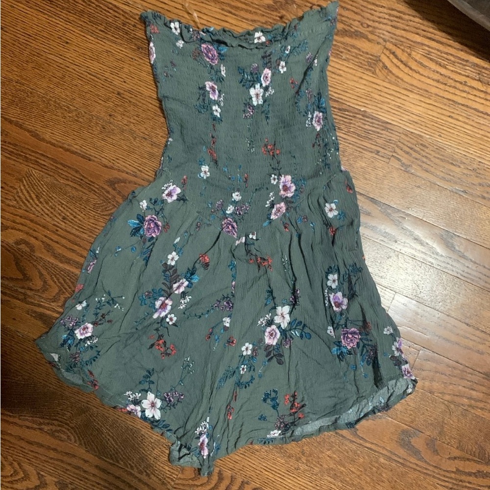 Rue21 Floral Green Jumpsuit